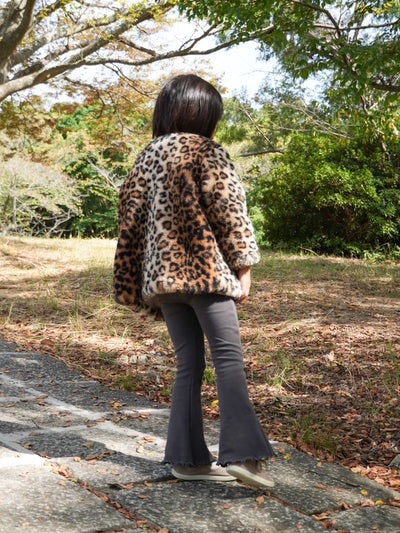 Leopard fur coat