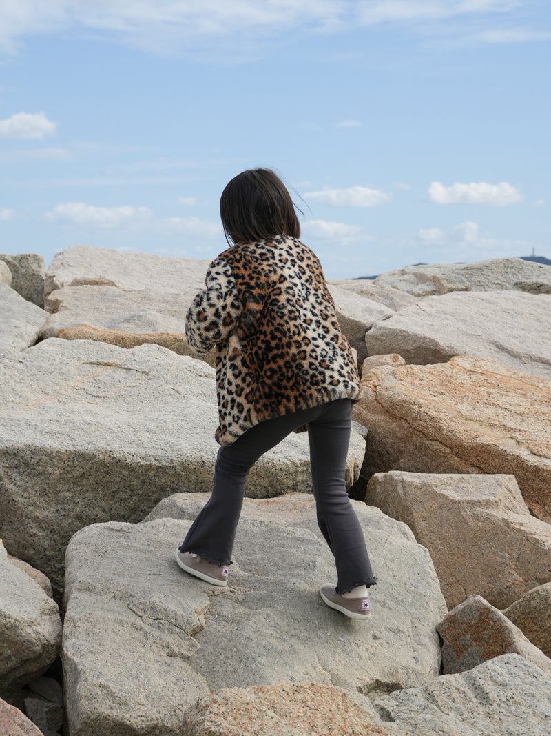 Leopard fur coat