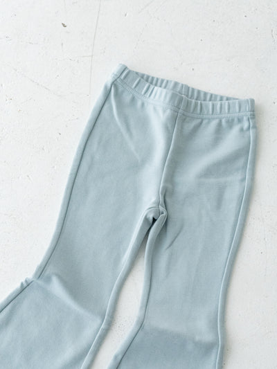 Flare cotton pants snow