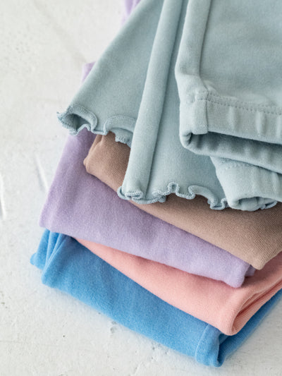 Flare cotton pants snow