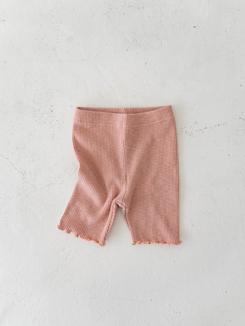 Ribbed short leggings