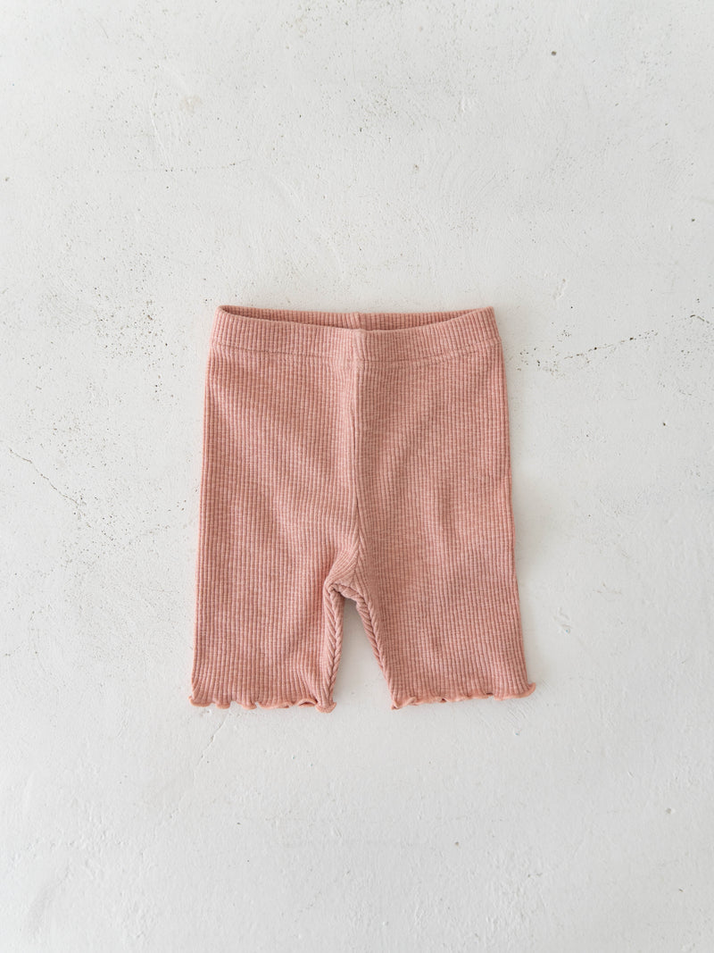 Ribbed short leggings