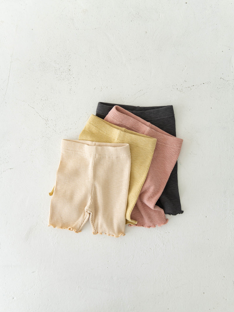 Ribbed short leggings
