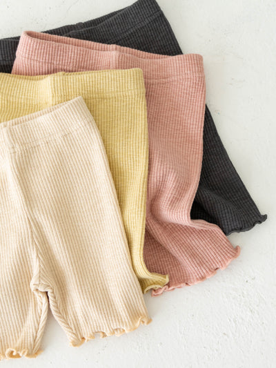 Ribbed short leggings