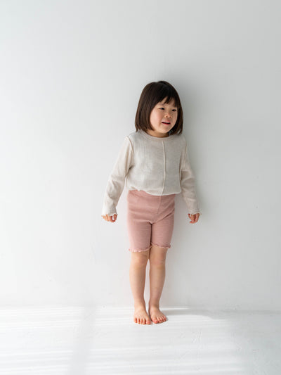 Ribbed short leggings