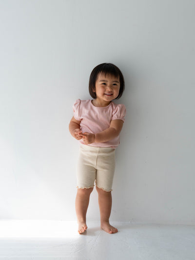 Ribbed short leggings