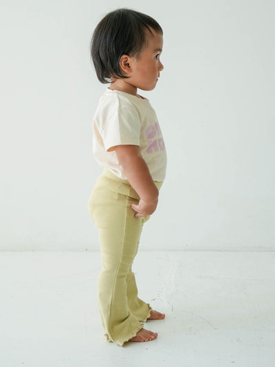 Flare cotton pants