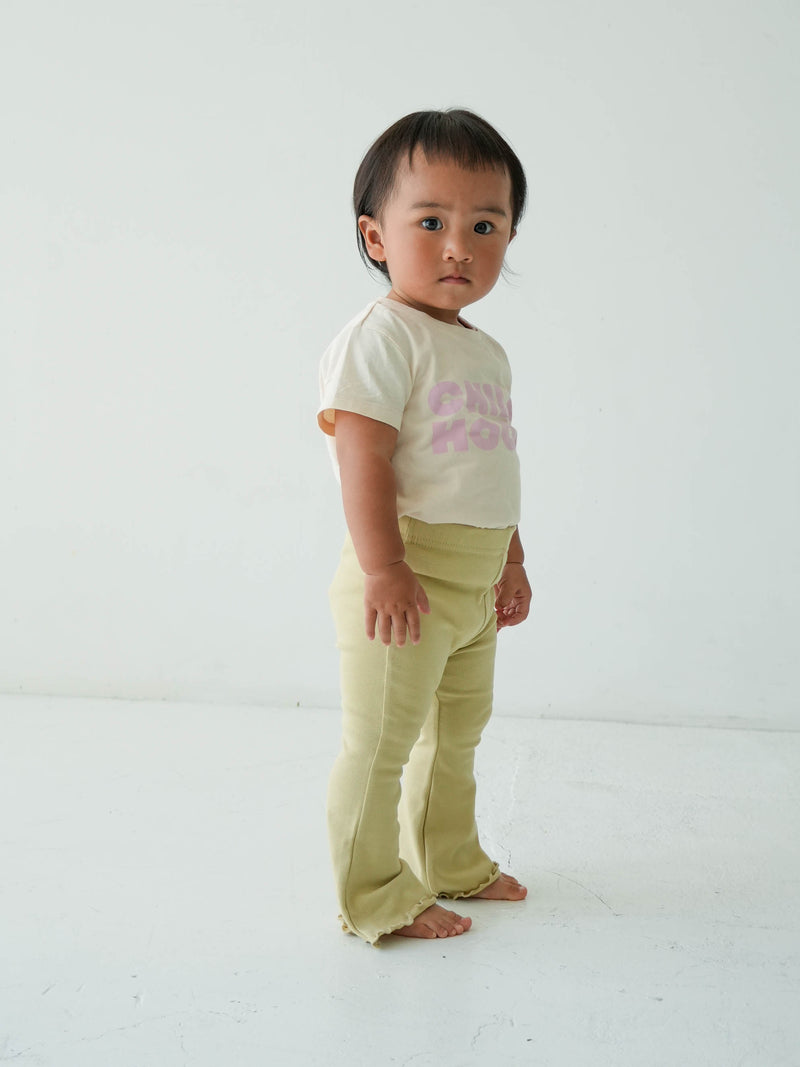 Flare cotton pants