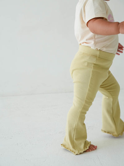 Flare cotton pants