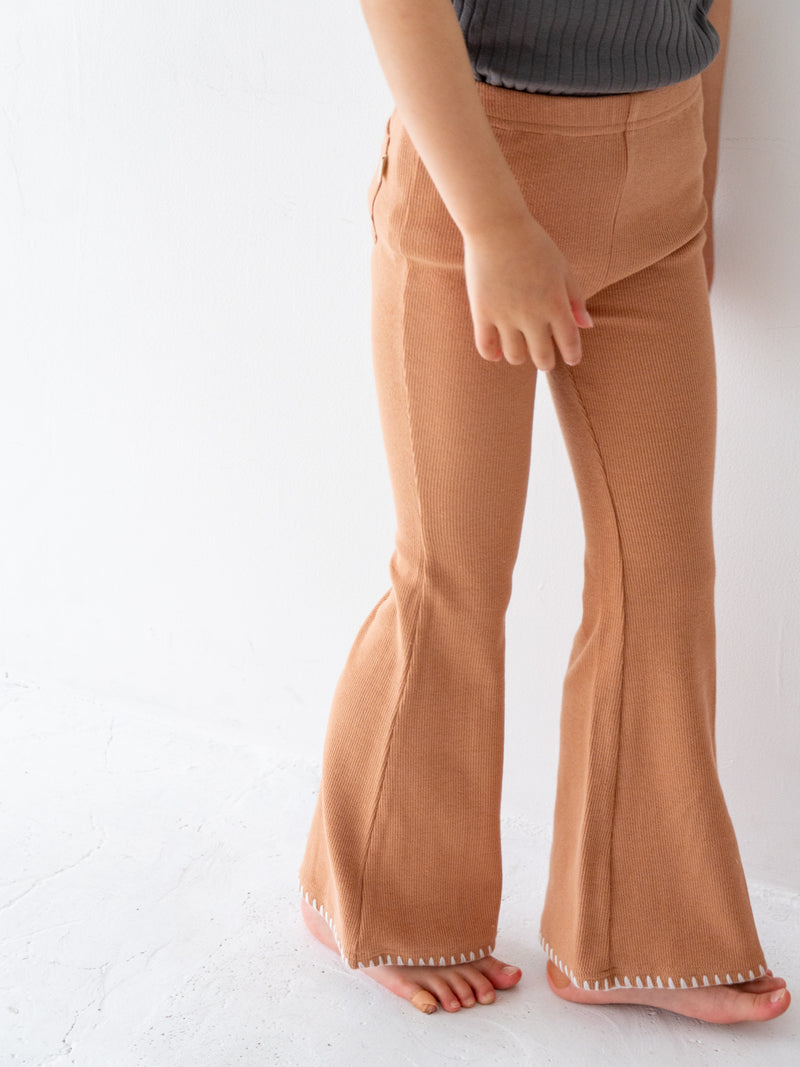 Stitch flare pants