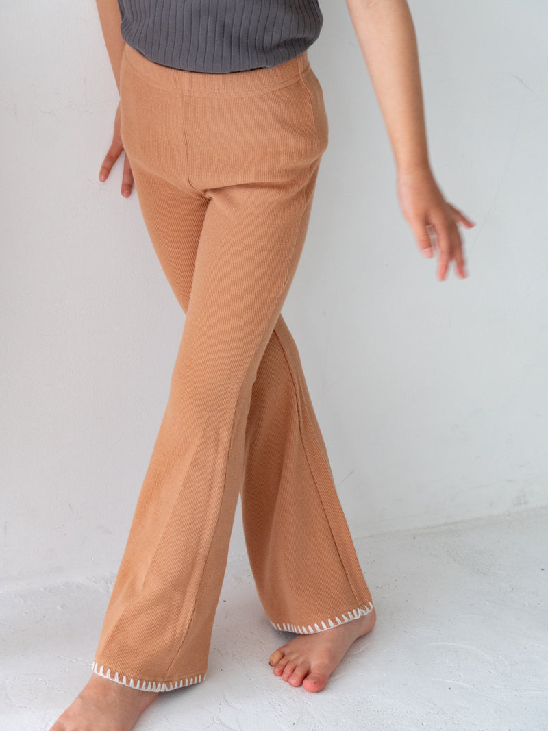 Stitch flare pants