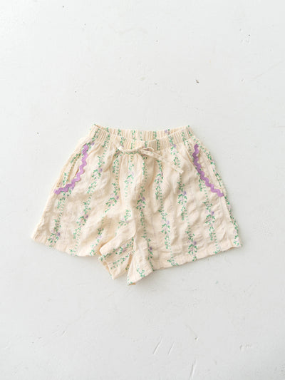 Flower short pants