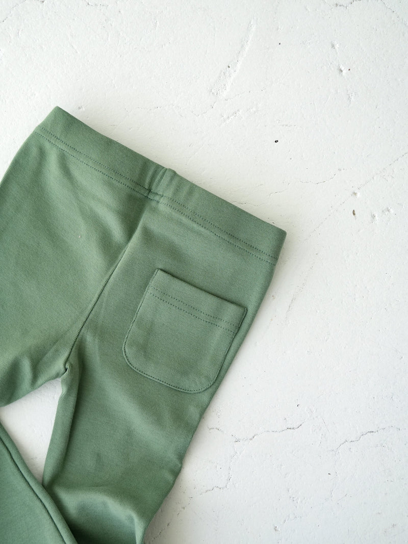 Flare cotton pants