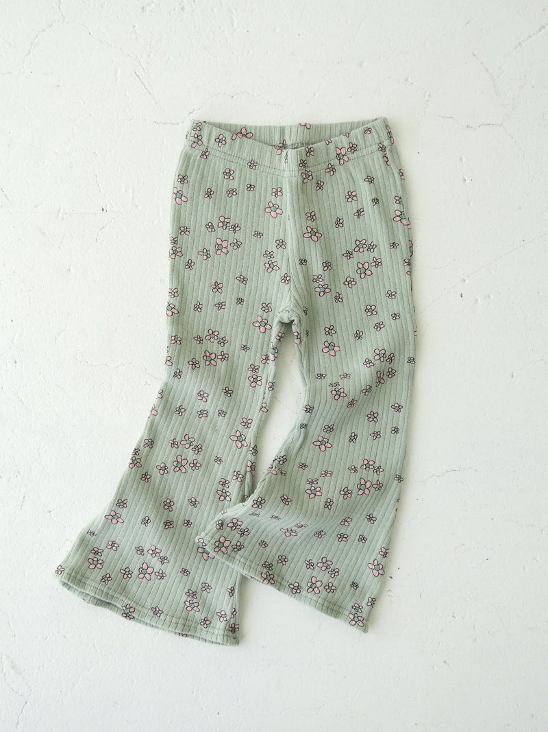 Flower flare pants