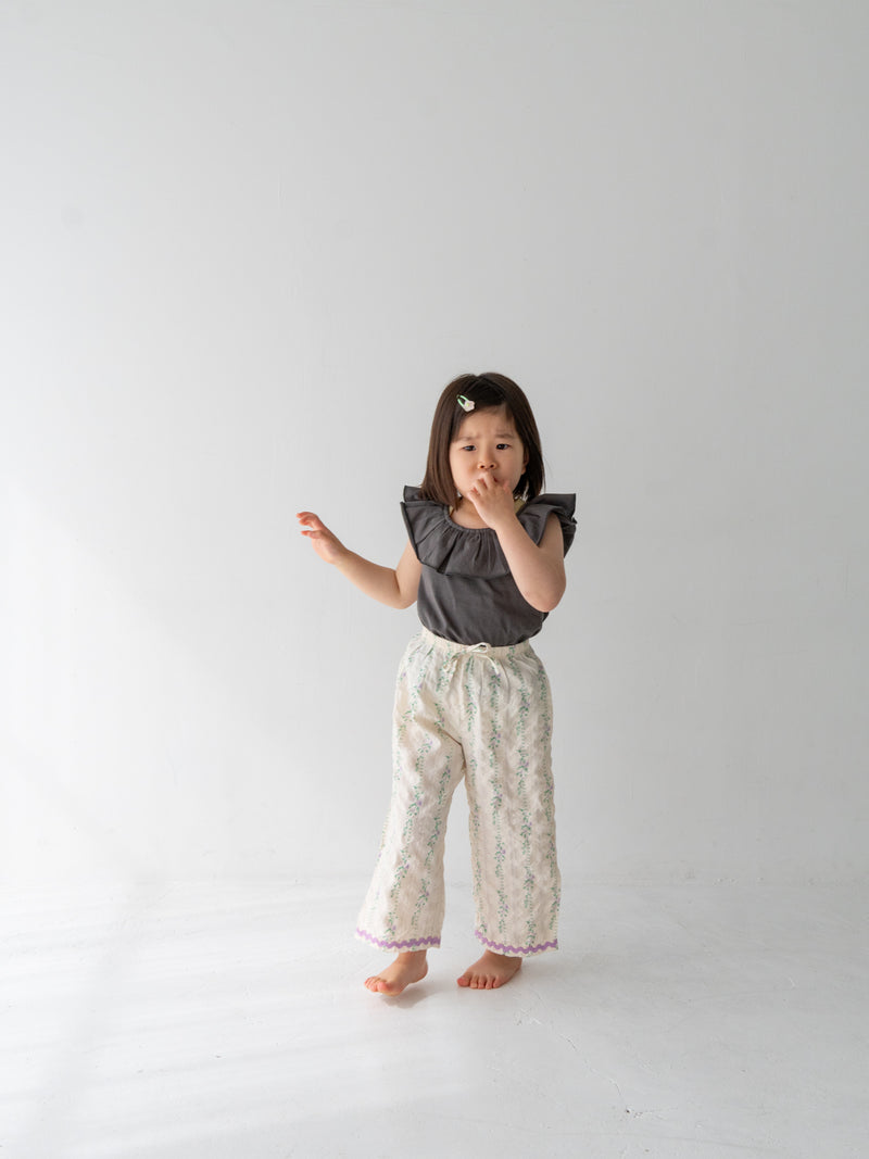 Flower long pants