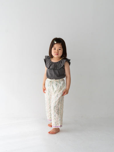 Flower long pants