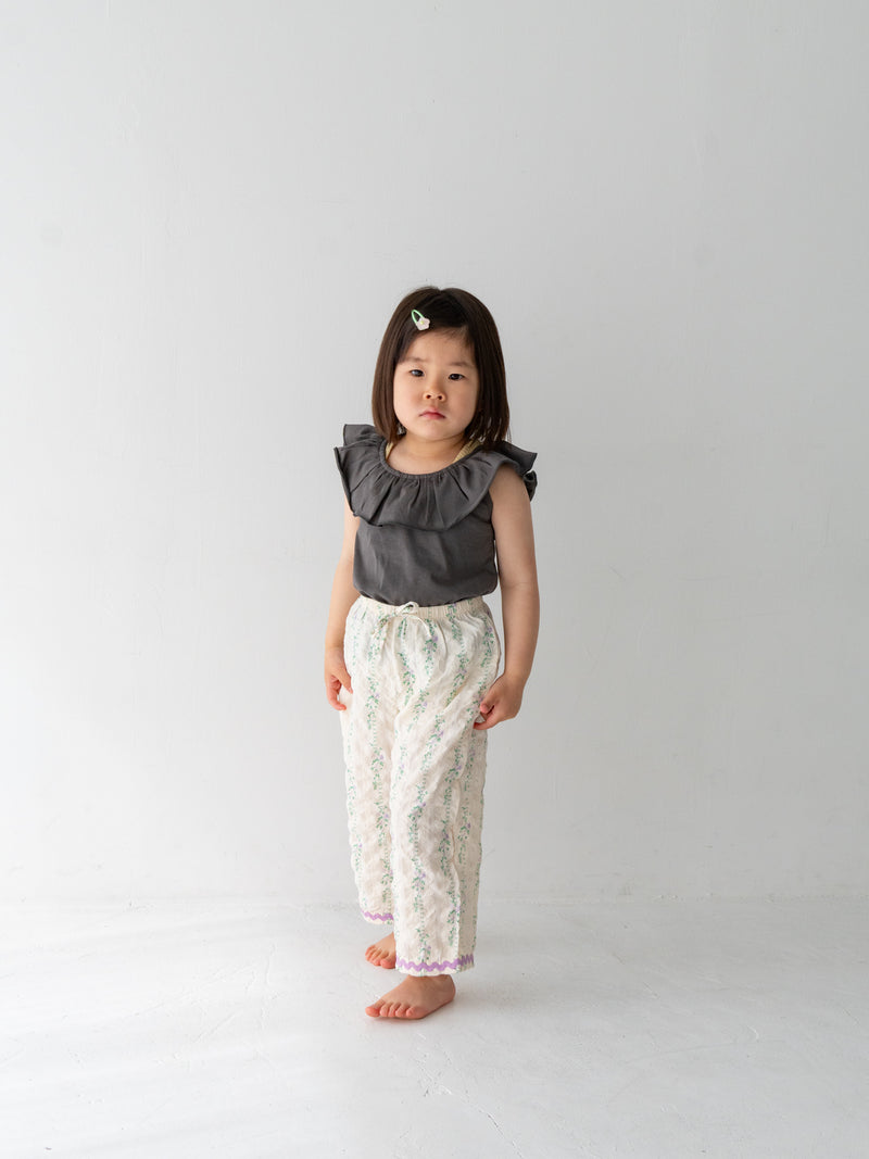 Flower long pants