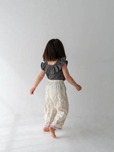Flower long pants