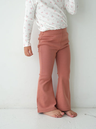 Flare cotton pants