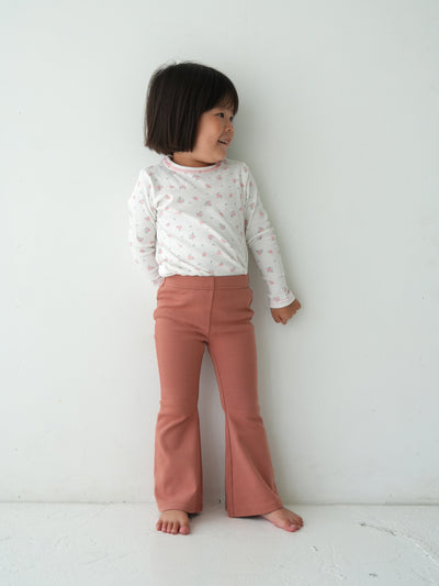 Flare cotton pants