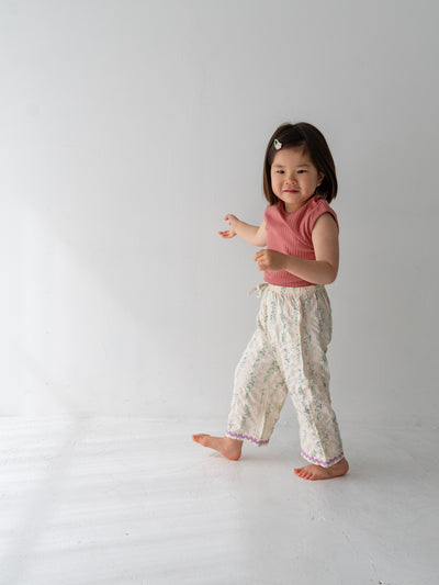 Flower long pants