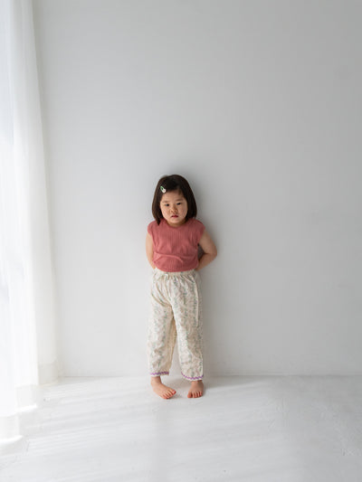 Flower long pants