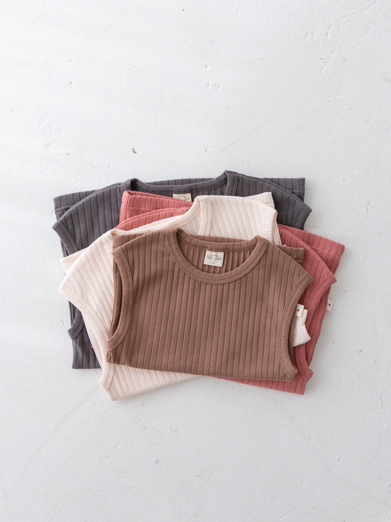 Ribbed sleeveless new