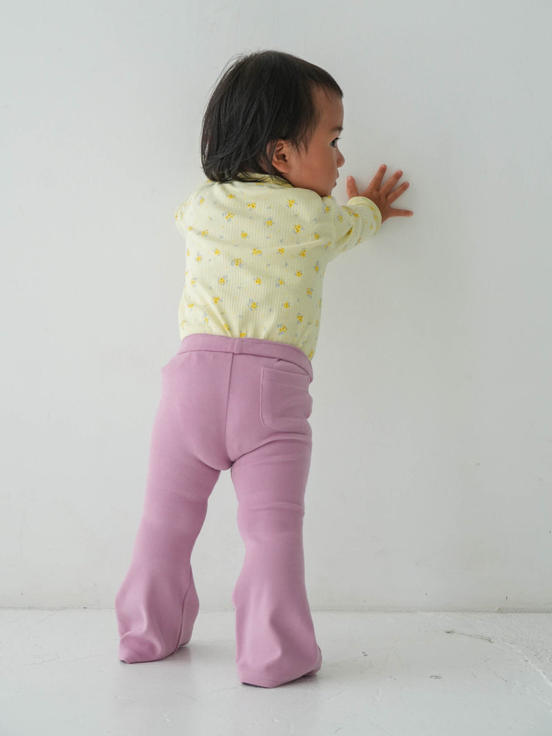 Flare cotton pants