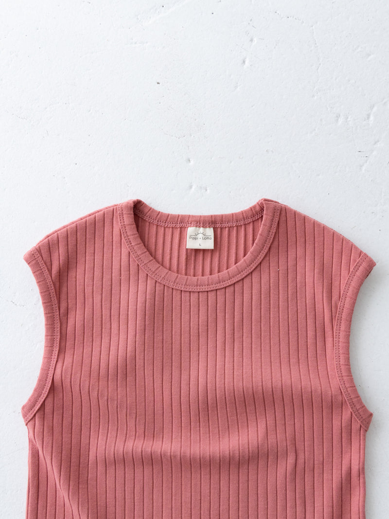 Ribbed sleeveless new
