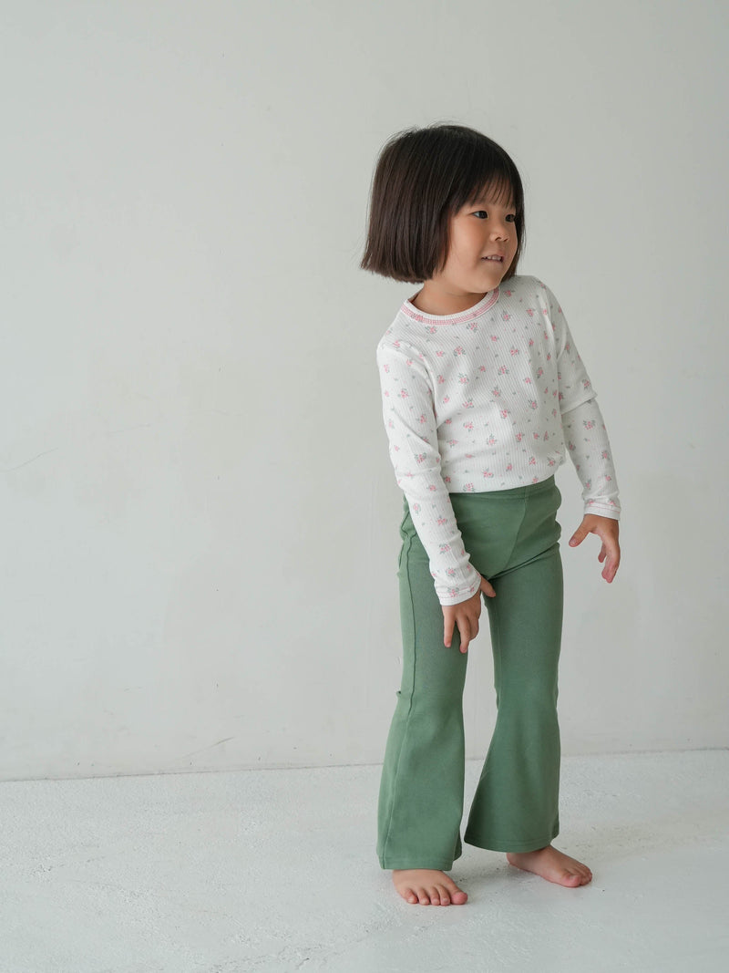 Flare cotton pants