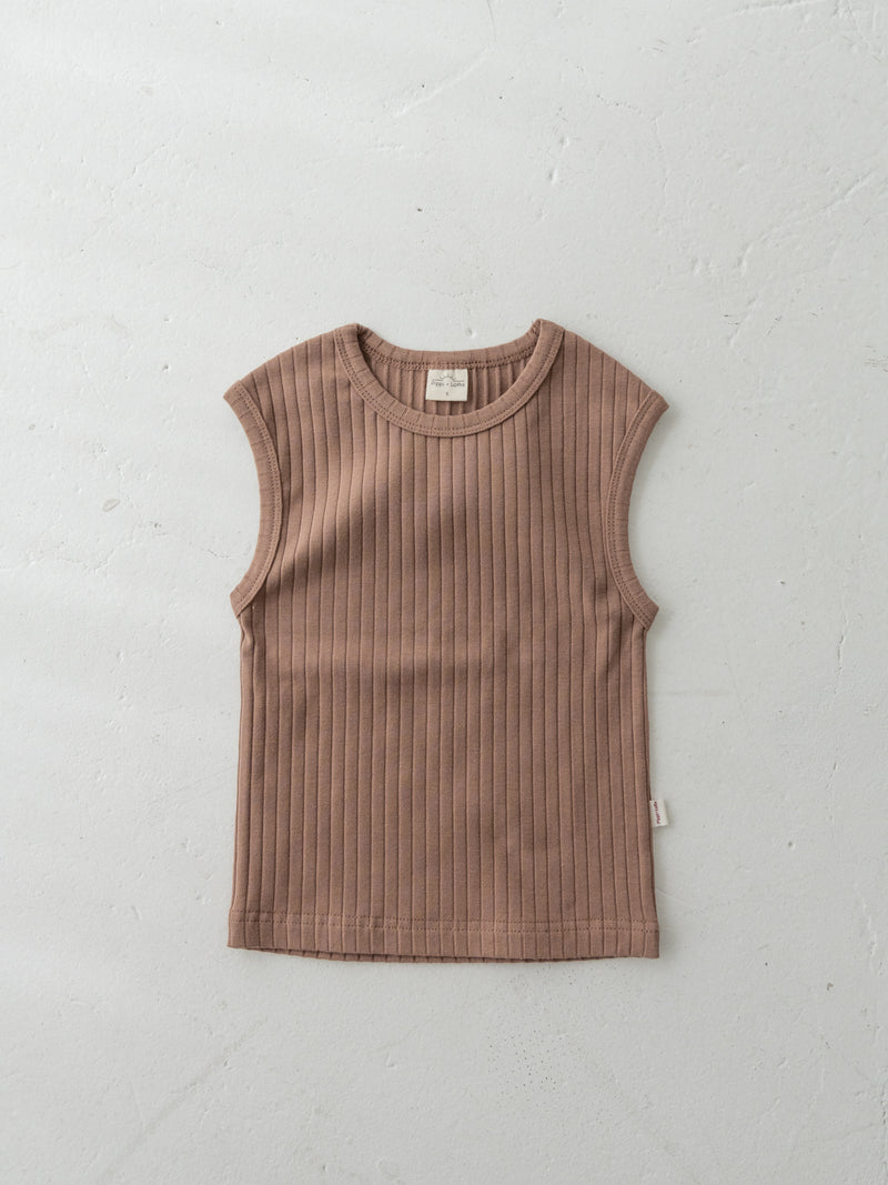Ribbed sleeveless new