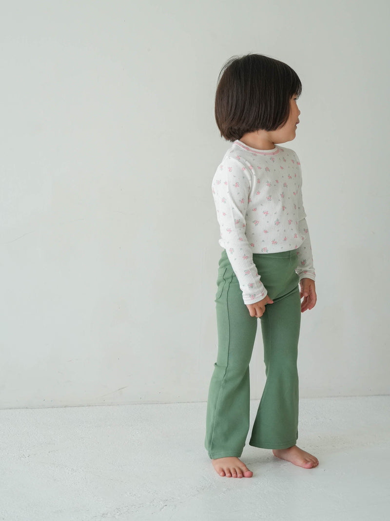 Flare cotton pants