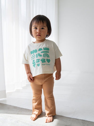 Flare cotton pants