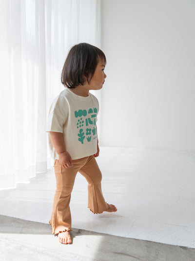 Flare cotton pants