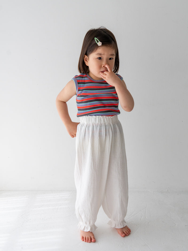 Multi stripe sleeveless