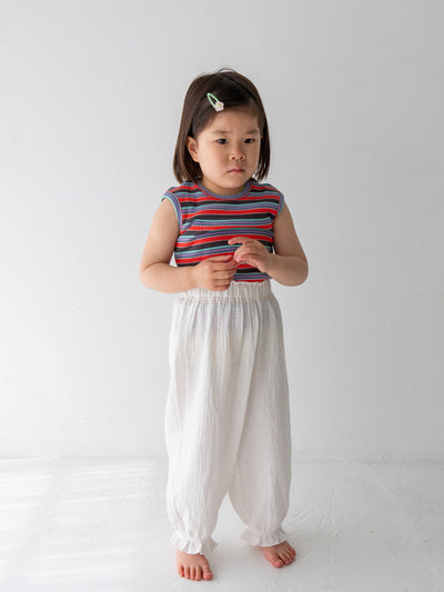 Multi stripe sleeveless