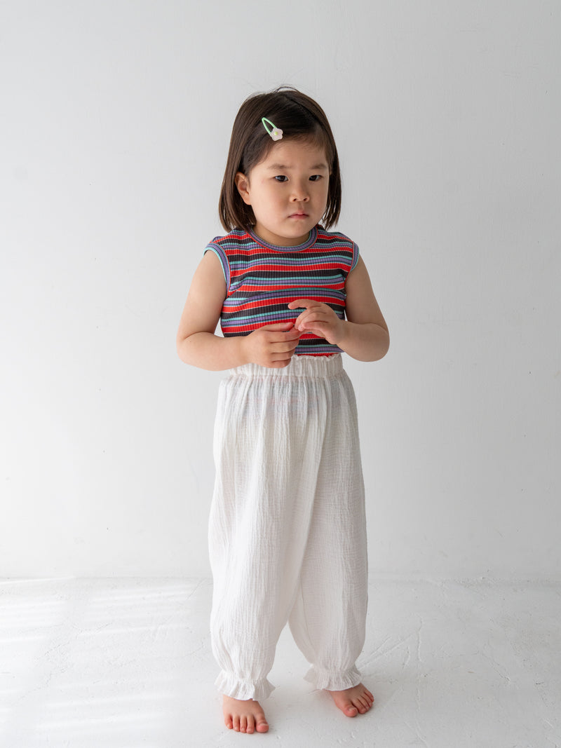 Multi stripe sleeveless