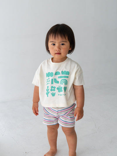 Multi stripe shorts