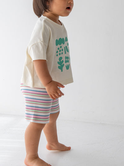 Multi stripe shorts