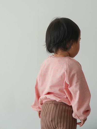 【Special】Stripe gathers smock