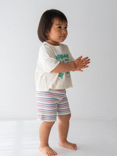Multi stripe shorts