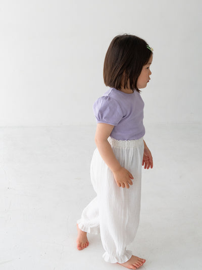 Eyelet puff tee