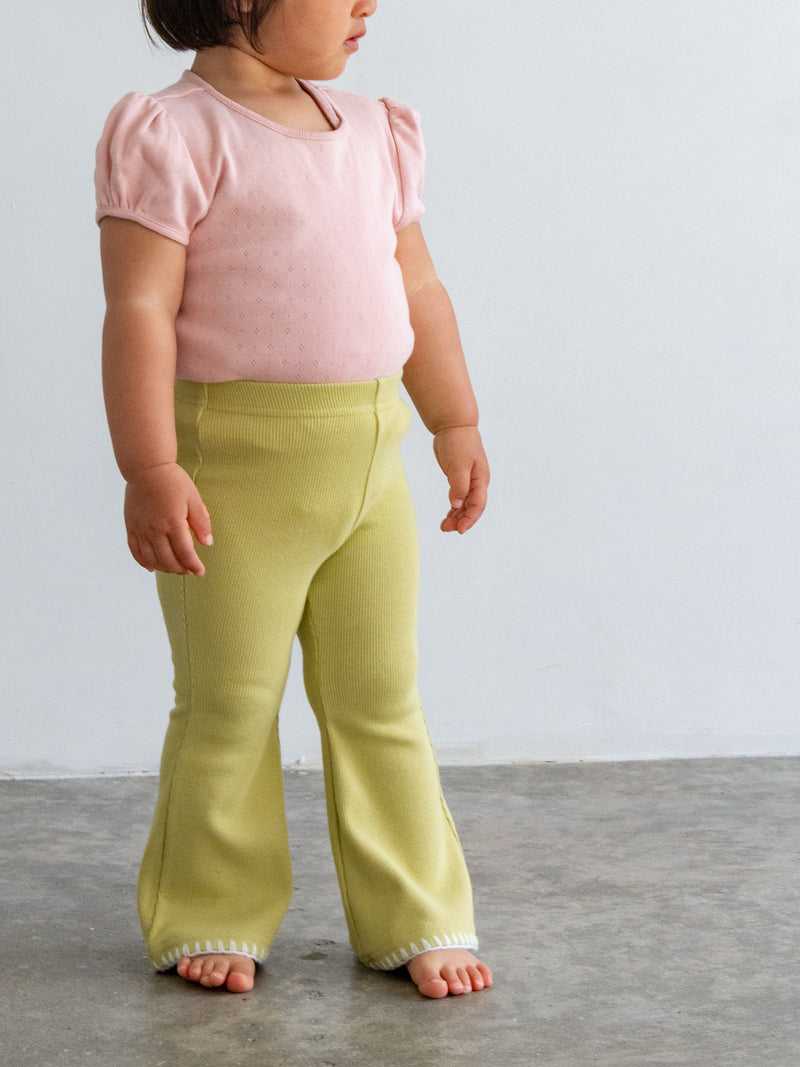 Stitch flare pants