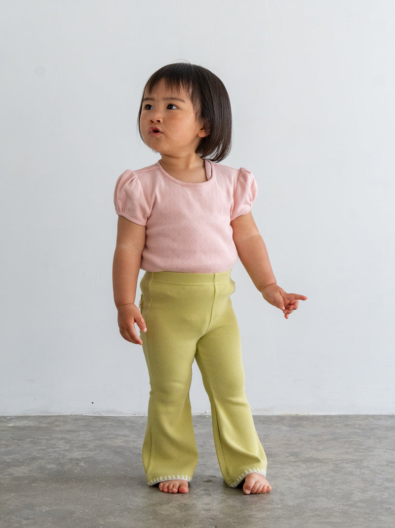 Stitch flare pants