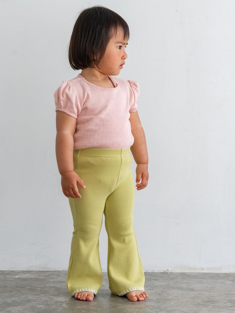 Stitch flare pants