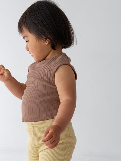Ribbed sleeveless new
