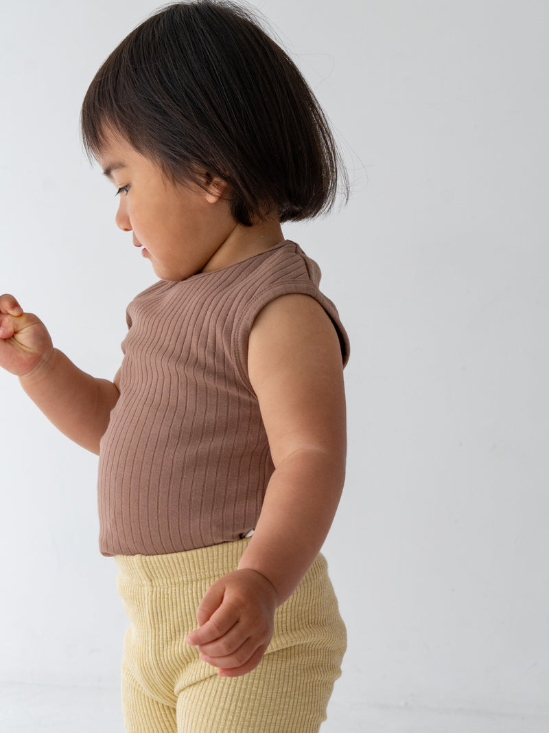 Ribbed sleeveless new