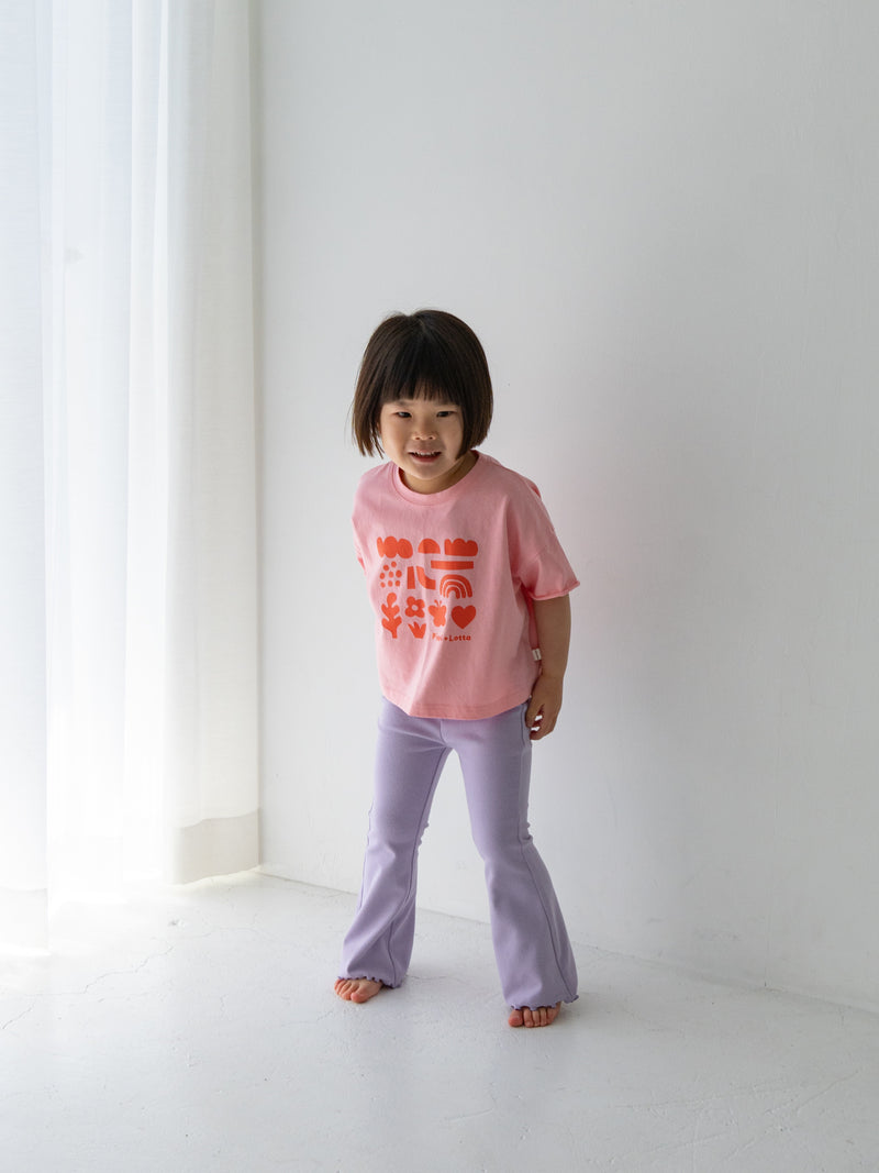 Flare cotton pants