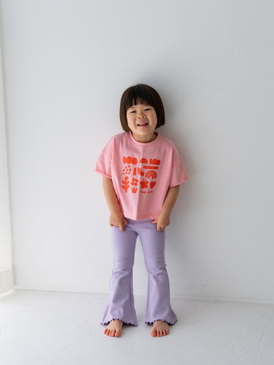 Flare cotton pants
