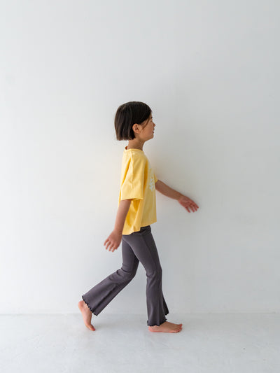 Flare cotton pants